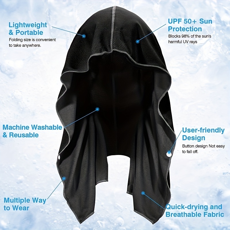 Outdoor Sport Hoodie - Cooling Hoodie Towel Beach Camping Gym