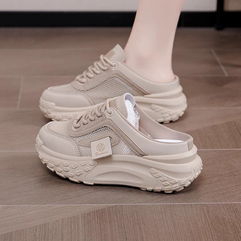 Outdoor Sport With Sticks - Summer Women Backless Mule Sneakers Mesh