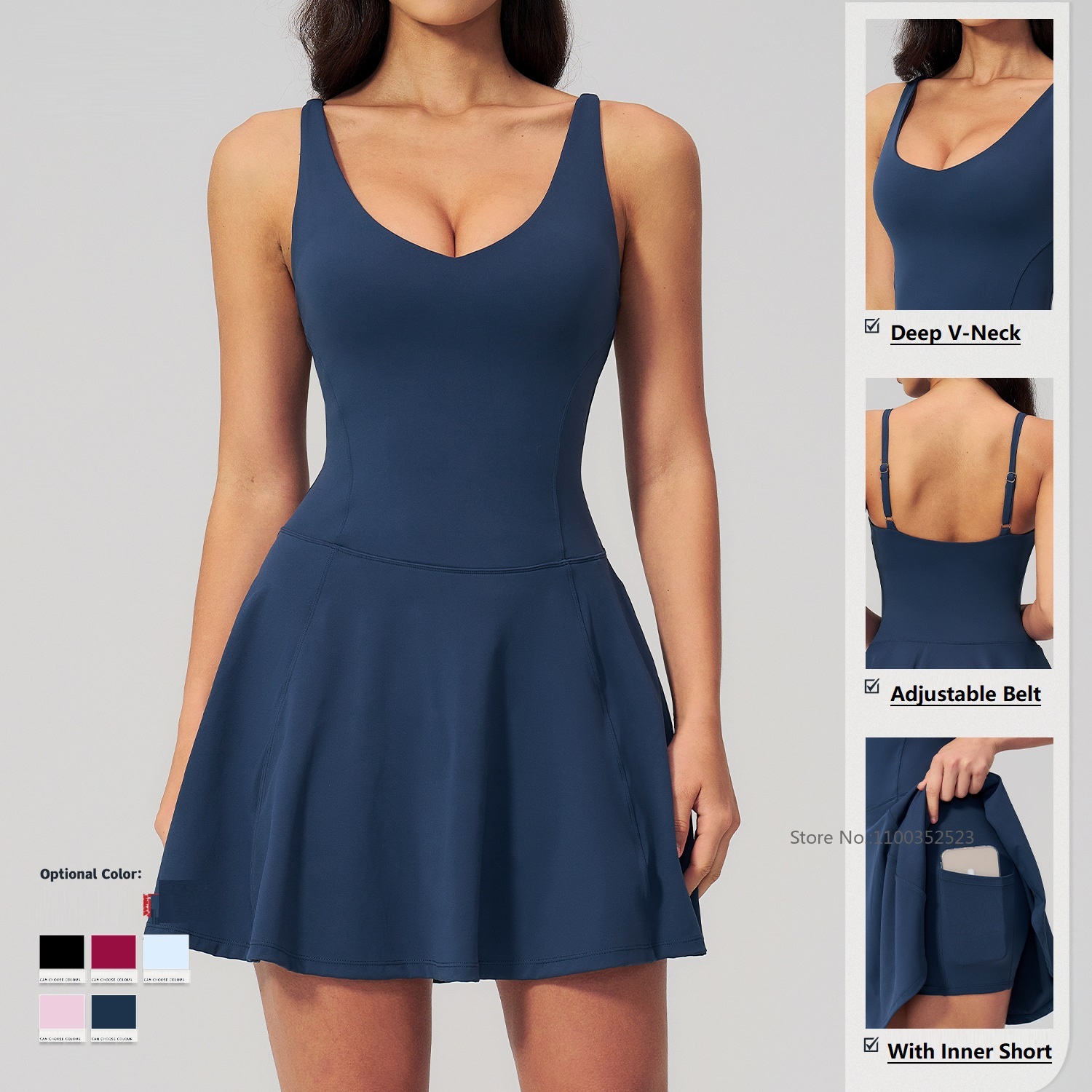 Women Quick-dry Sleeveless Spo - Outdoor Sport Dress recension och pris