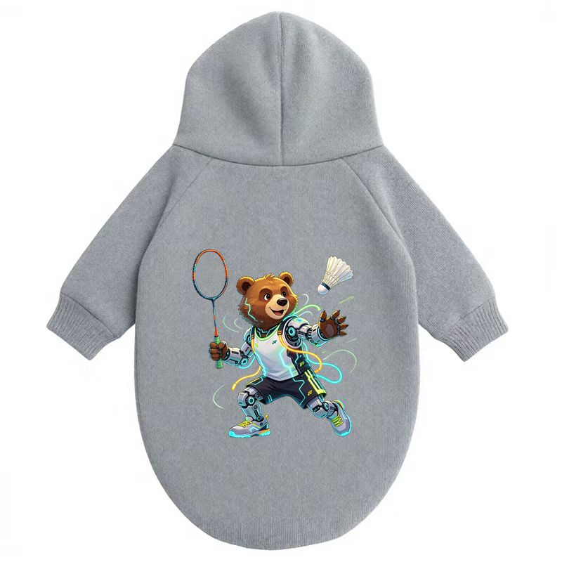 Cute Bear Badminton Hoodie, Pe - Outdoor Sport Hoodie recension och pris