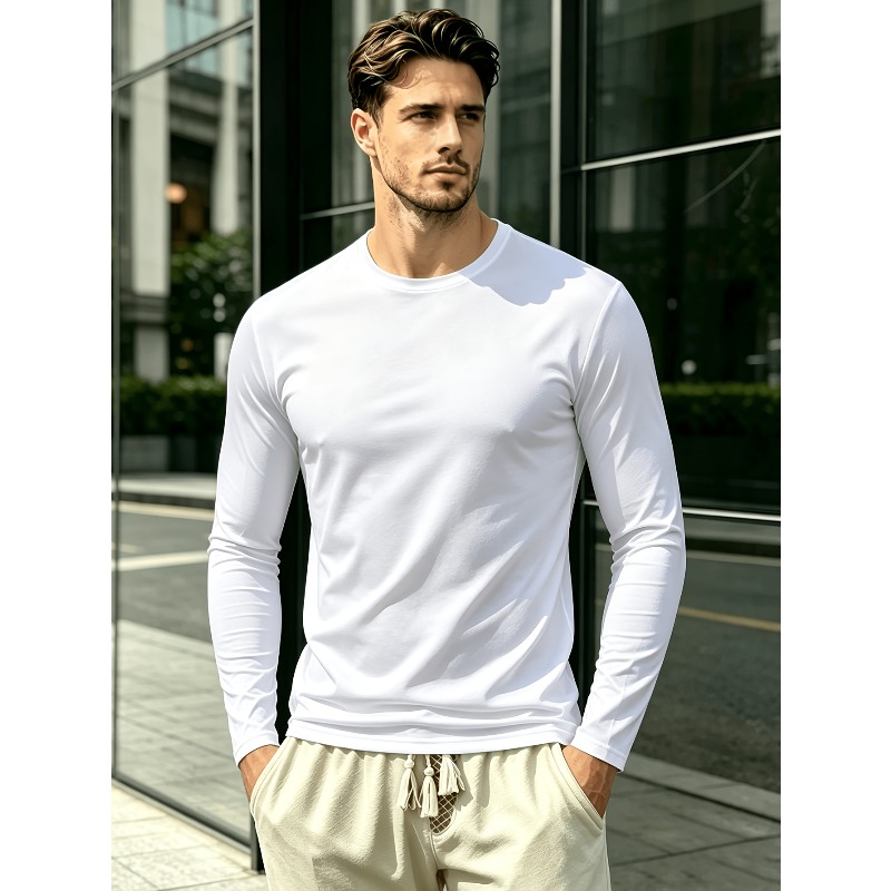 Solid Round Neck Long Sleeve T - Outdoor Sportswear recension och pris