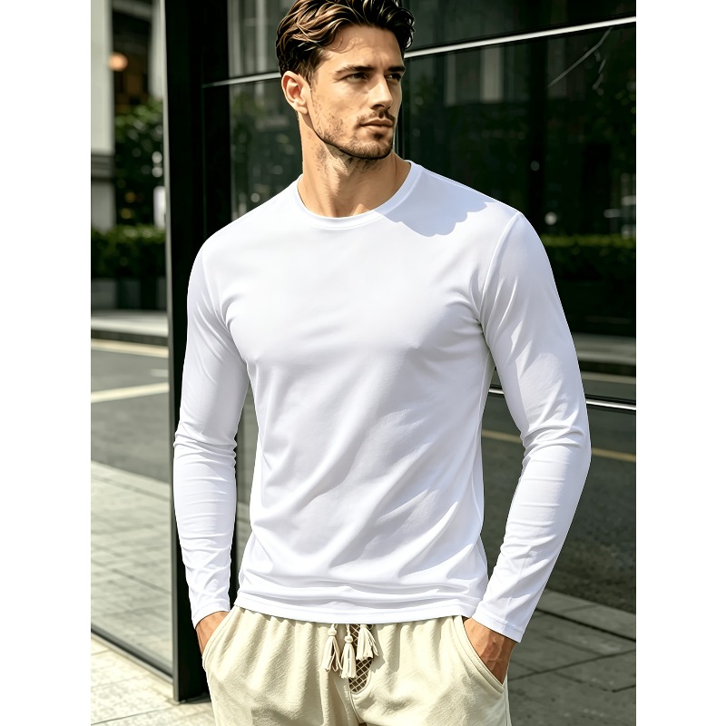 Solid Round Neck Long Sleeve T - Outdoor Sportswear recension och pris