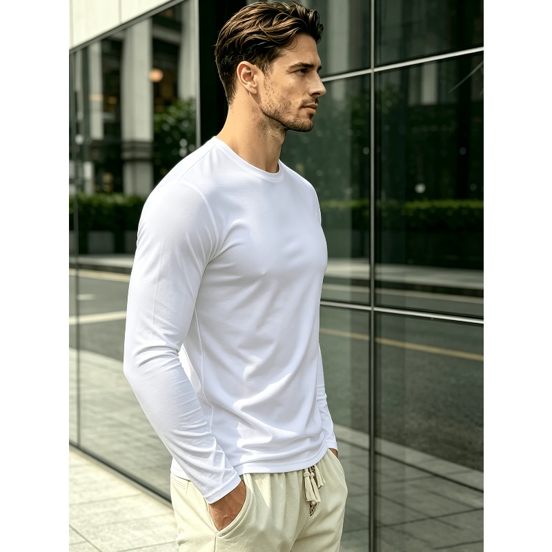Solid Round Neck Long Sleeve T - Outdoor Sportswear recension och pris