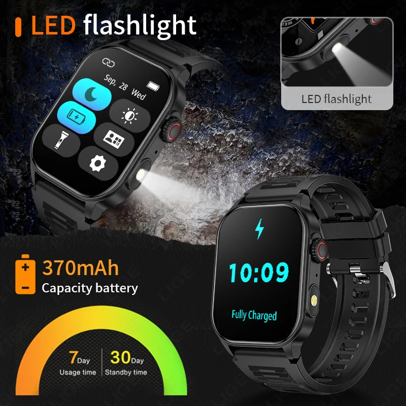 LIGE 2026 Outdoor Smart Watch  - Definition Of Outdoor Sport recension och pris
