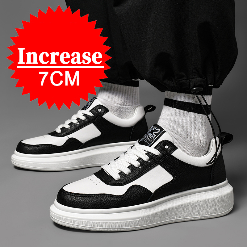 Luxury Leather Elevator Shoes  - Outdoor Sport With Sticks recension och pris