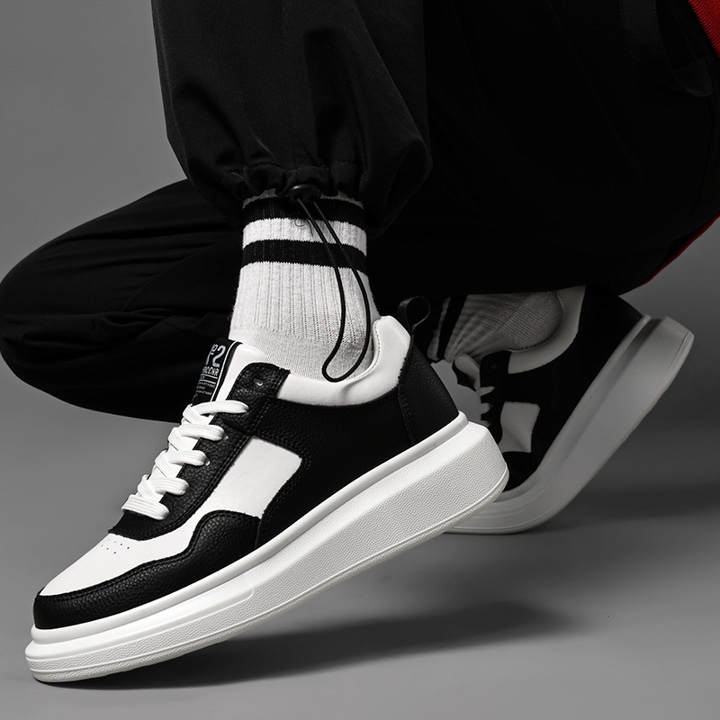 Luxury Leather Elevator Shoes  - Outdoor Sport With Sticks recension och pris
