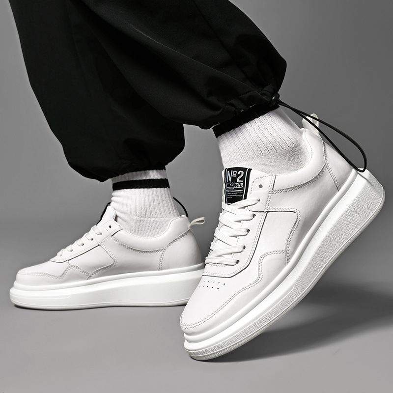 Luxury Leather Elevator Shoes  - Outdoor Sport With Sticks recension och pris